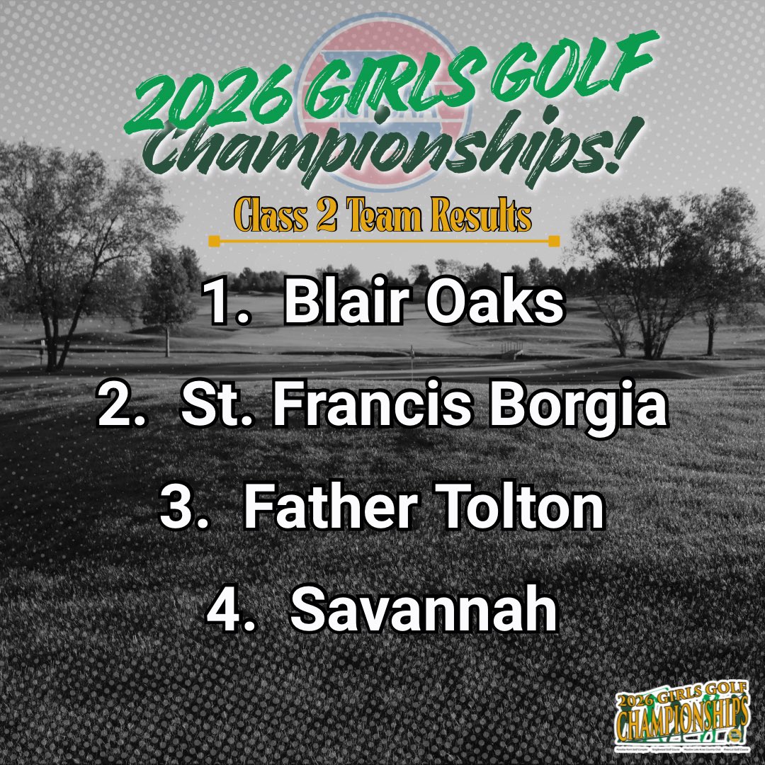 MSHSAAOrg's tweet photo. Final Team results for the Girls Class 2 Golf Championship! Congratulations to all the participating golfers! https://t.co/qlE5dmqauI