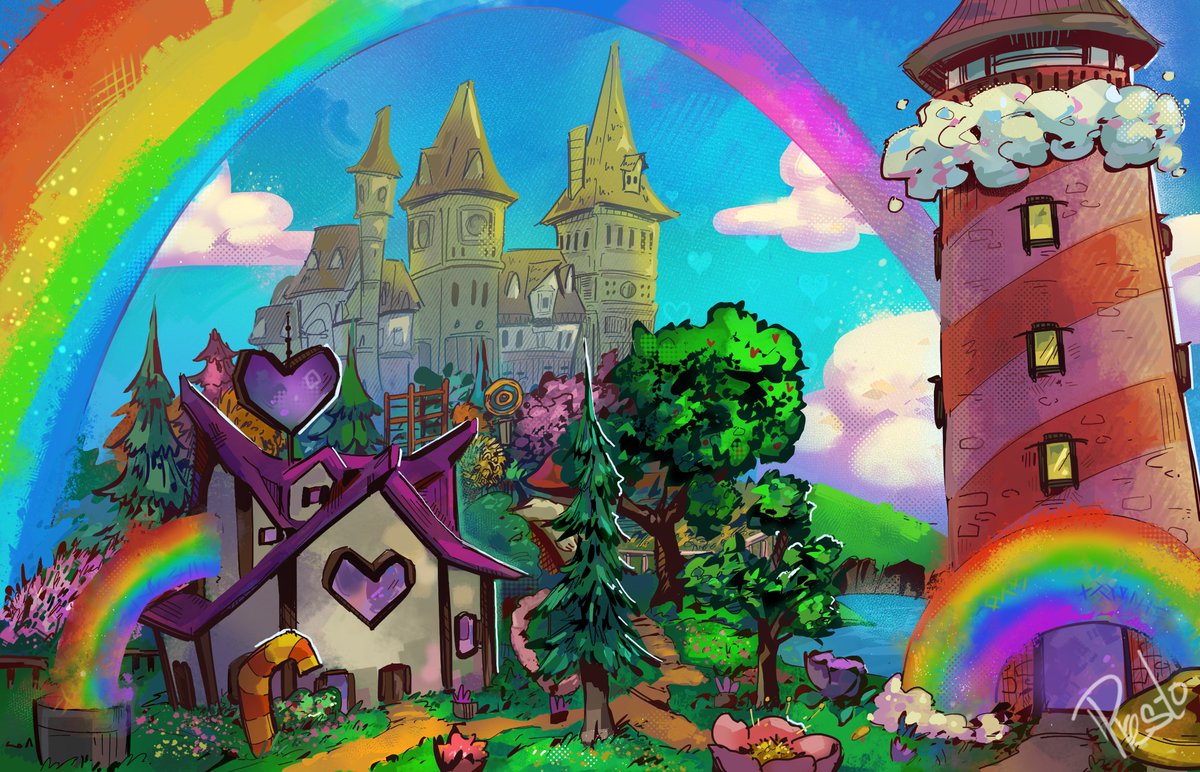 prest0allay's tweet photo. HC11 Joel's base
Sunshine and rainbows driving me crazy/ pos
I'm nauseous 
#hermitcraft #smallishbeansfanart https://t.co/sOAUBb7iCN