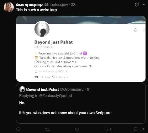 Orpheuseru's tweet photo. If I am larping, they why the block? 

What are you scared of? https://t.co/sLcnijL5LB