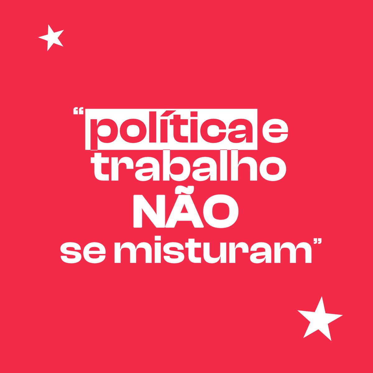 stetszy's tweet photo. ⭐️ política e trabalho não se misturam?
#EleNão https://t.co/HgnYnHGyLC