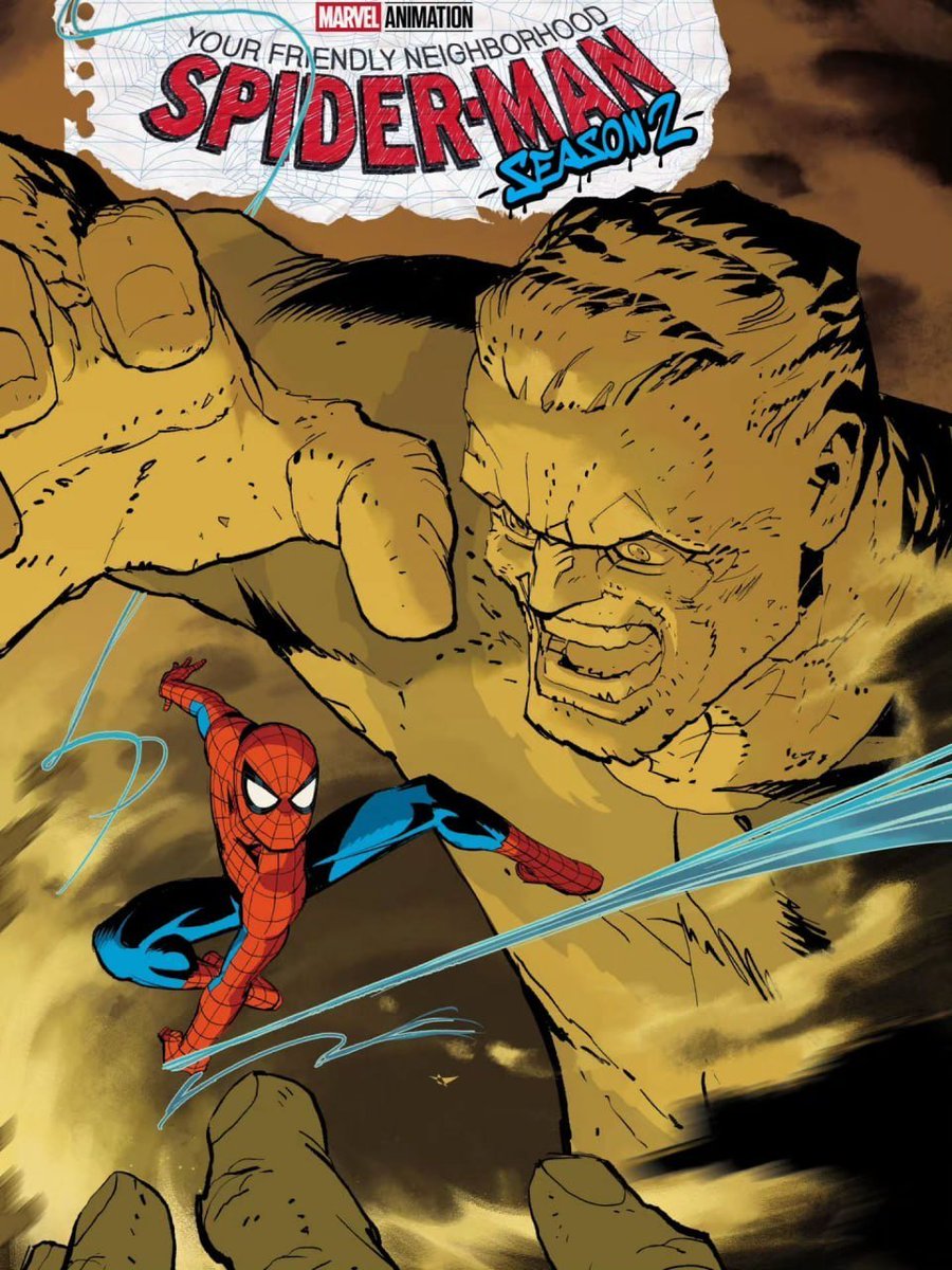 Updates4Marvel's tweet photo. First look at Sandman in ‘YOUR FRIENDLY NEIGHBORHOOD SPIDER-MAN’ Season 2 (tie-in comic) https://t.co/zGh6eieOqS