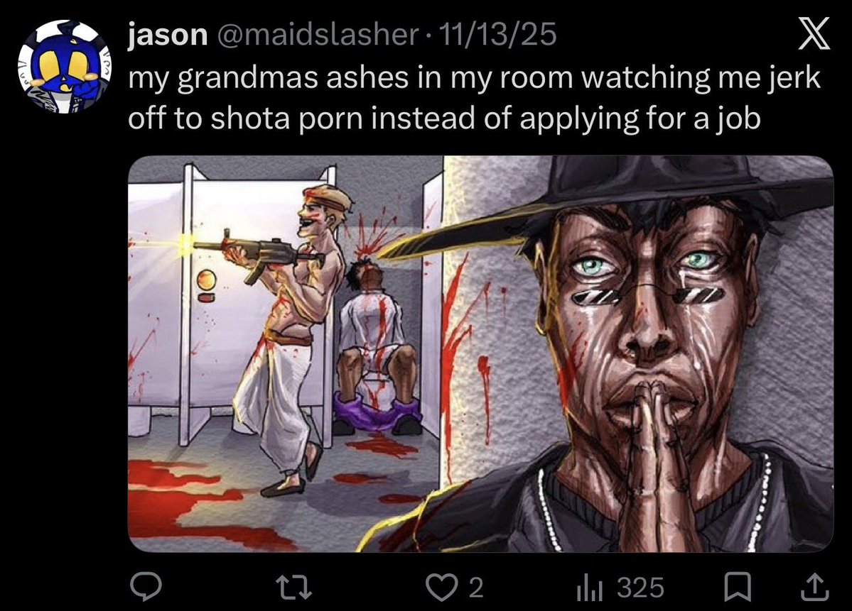 jjoeycat47's tweet photo. You know, you really suck at hiding the fact you had two proship alts @gashingwound and @maidslasher following younger teenagers on them as an adult and admitting the fact you jerked off to shota porn infront of your grandmas ashes https://t.co/eClu0ZyyyO