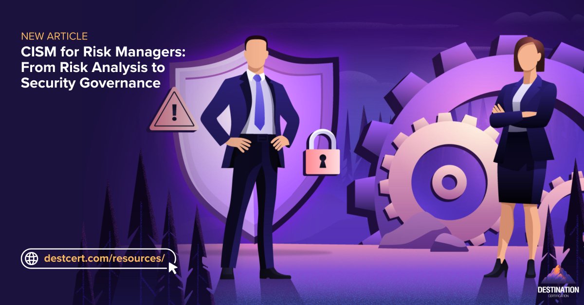 destcert's tweet photo. This article covers what actually counts toward CISM's experience requirement if your background is risk rather than security specifically, and a real timing consideration tied to an upcoming change to the exam itself.

Read the full article here → https://t.co/sZxkVs5Jej https://t.co/Yg9AFF3iEQ