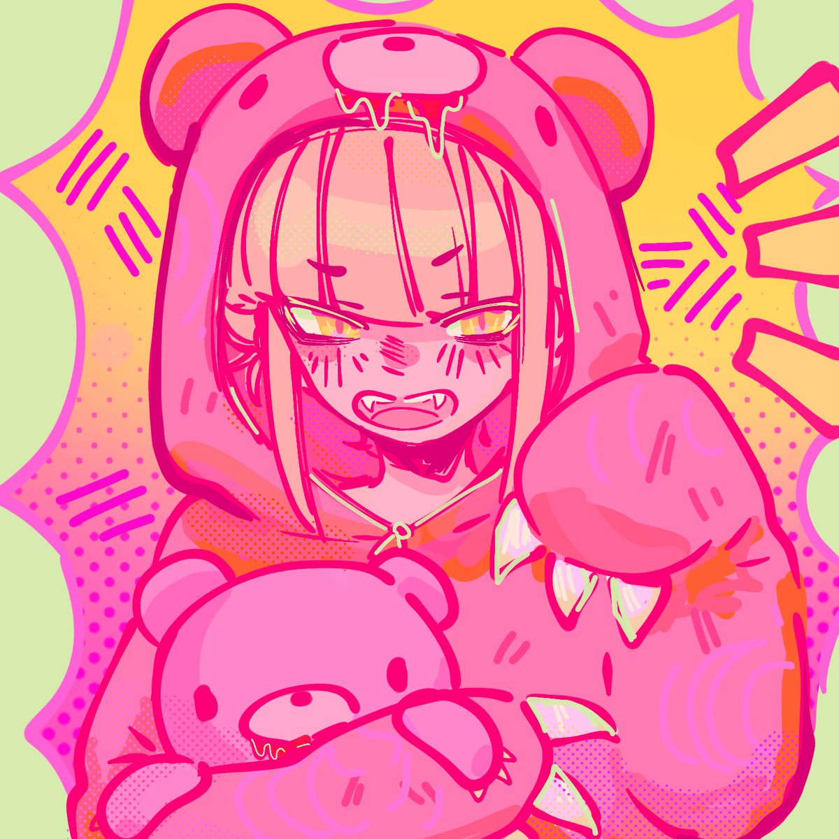 SomethingFrog's tweet photo. Day 19 of togatober she's been gloomy beared

#himikotoga #mhafanart https://t.co/ifyACUuPm0