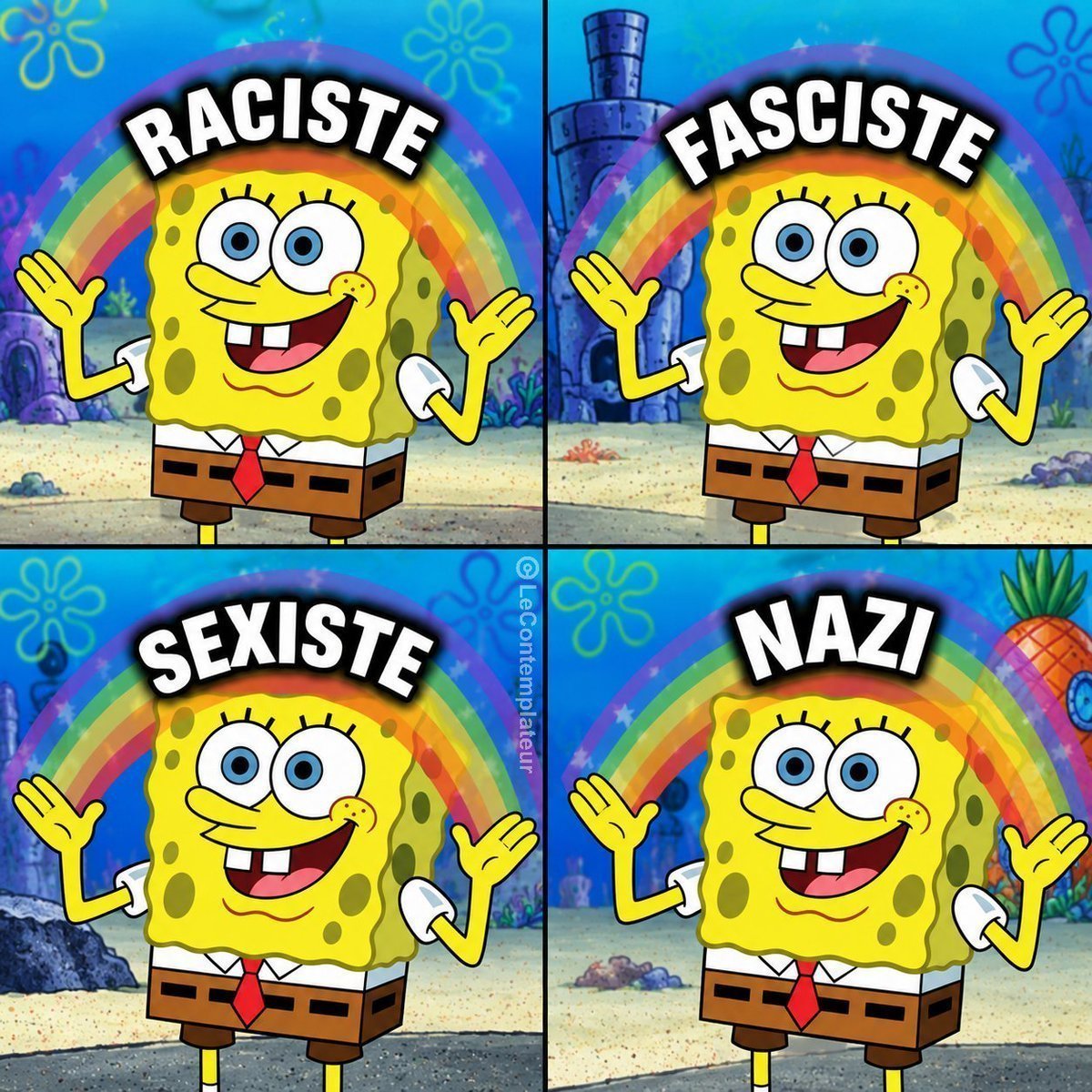 LeContempIateur's tweet photo. Les gauchistes quand t’es blanc et que tu oses avoir un avis pertinent sur un sujet : https://t.co/E8GvkXvEuJ