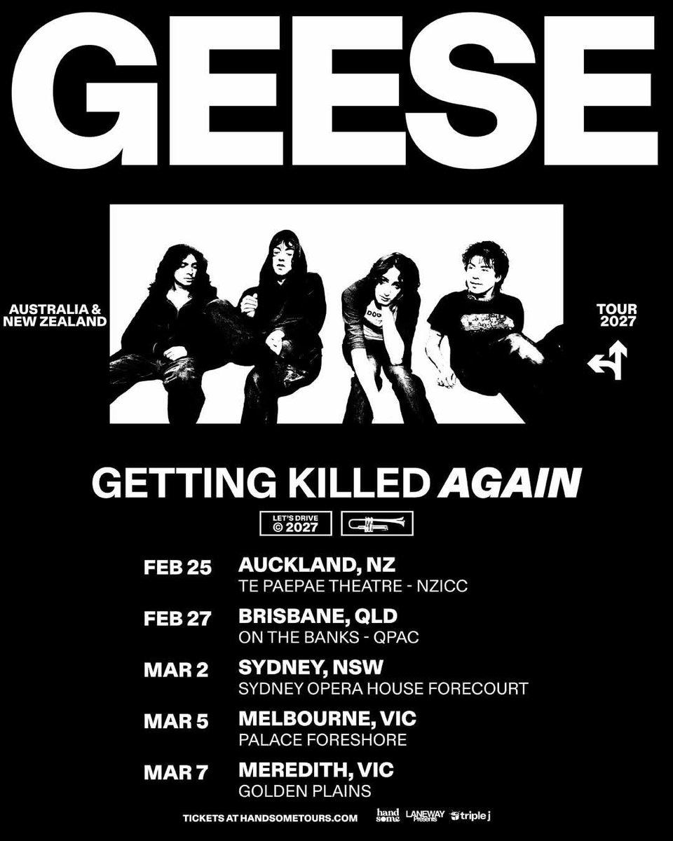 OzConcert's tweet photo. Geese are Getting Killed Again next February/March! https://t.co/9qUujGSL4P