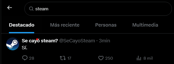 soyMAFIUS's tweet photo. no me funciona Steam

busco steam

Sí. https://t.co/jnTXvXwalD