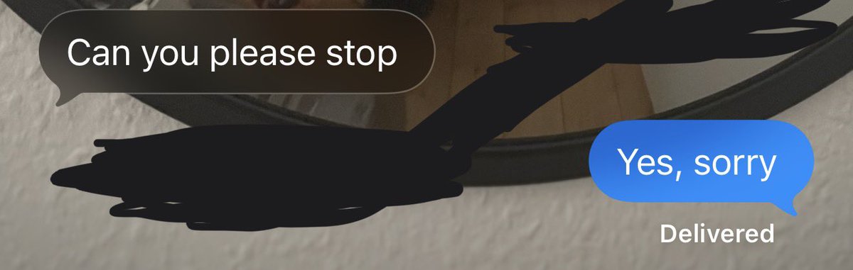 flawedbunny's tweet photo. I sent her a kinda funny tweet (in my opinion) but i think i went over the limit. Maybe cuz i told herbi saw some1 off themslvs on twt earlier https://t.co/0a7y488hYG