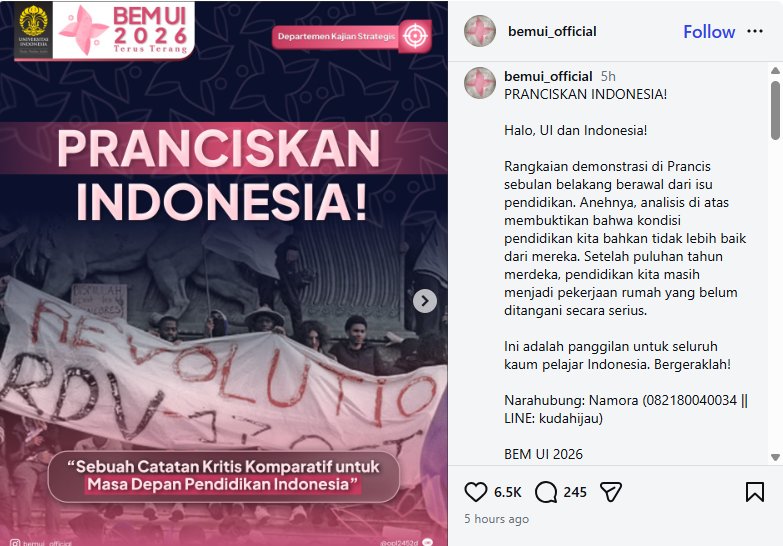 awiyanto65's tweet photo. @kompascom Greenpeace keren, yg demo keren. Aktivis keren,relawan keren.
Kamu yang terus bersuara di medsos juga keren.
Yang gak keren cuma pemerintah...
#adilijokowi
#gibranout
#pranciskanindonesia https://t.co/FE9ODwzkuS