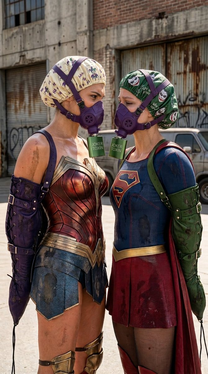 AbdullahDu87670's tweet photo. intoxicated duo...
part one

#AI #armbinder #gasmask #Jokertoxin https://t.co/mAnABikKsS