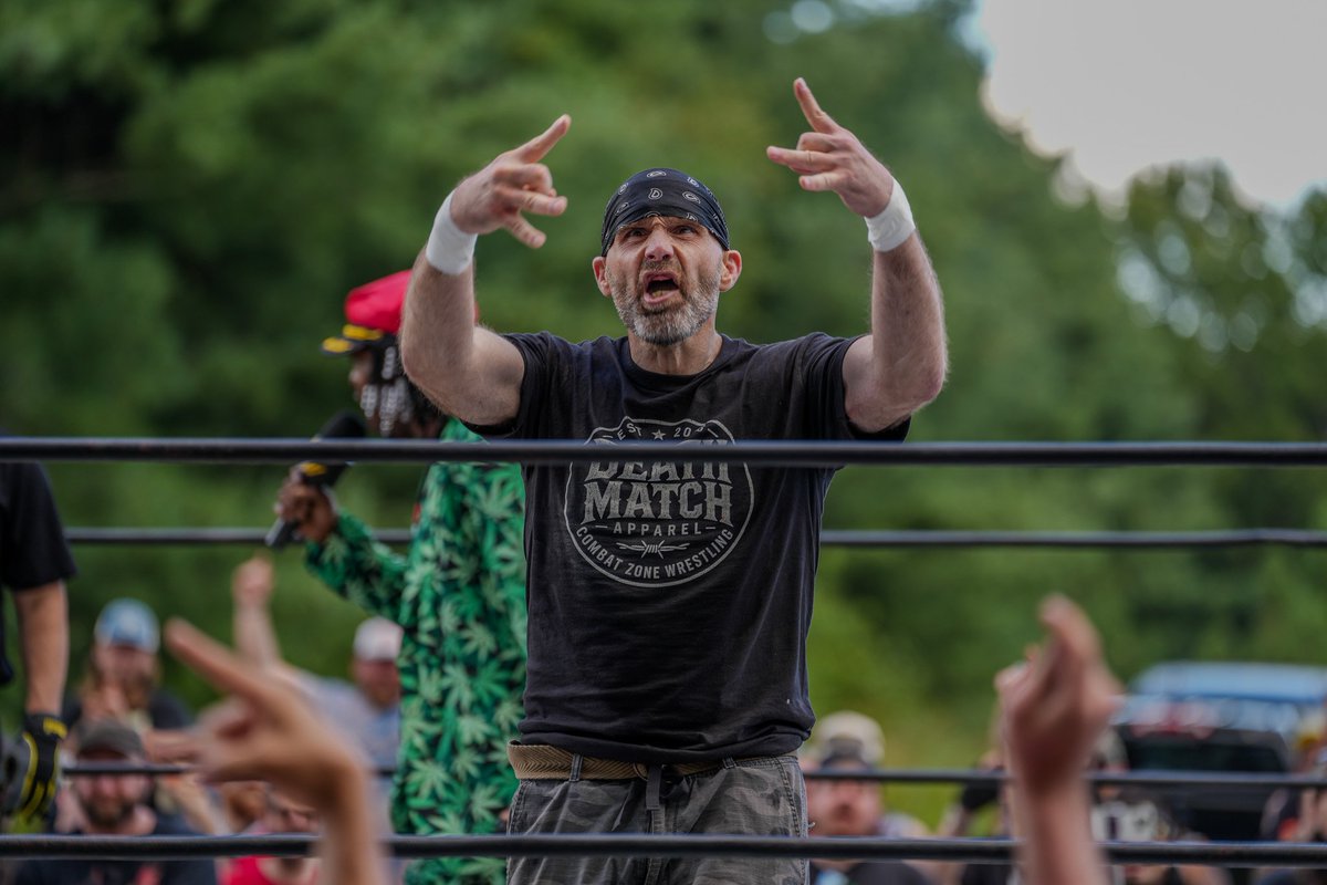 beyondwrestling's tweet photo. THIS SATURDAY 10/24: 2026 TOD winner @themandred teams with Alex Colon versus @RickeyShanePage &amp; Nick Gage at @combatzone x #BeyondWrestling "Double Burial" at @NCBCBeer in Croydon, PA!

Less than 10 seats remain: https://t.co/9VVK1387cM

Stream LIVE on @indiewrestling at 8pm ET. https://t.co/kEI93L5zSC