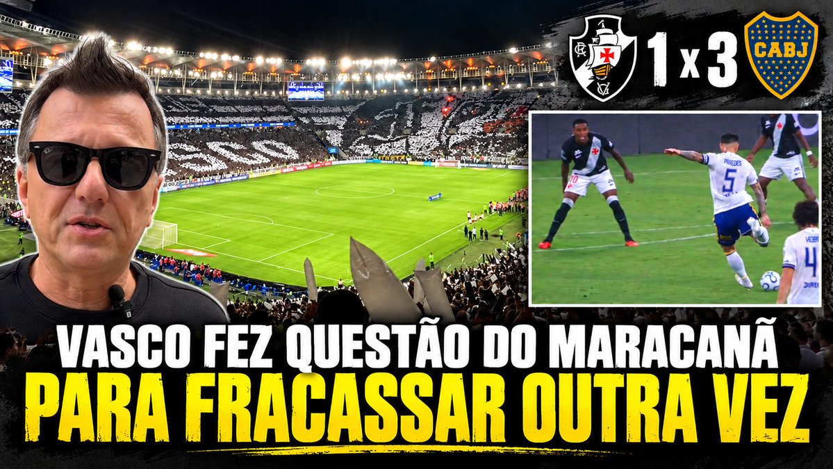 maurocezar's tweet photo. Tem vídeo no canal:

Vasco fez questão do Maracanã e o Boca impôs aos vascaínos mais um fracasso lá em menos de um ano

https://t.co/TvvdQV2iy1 https://t.co/vEzfb0Tjns