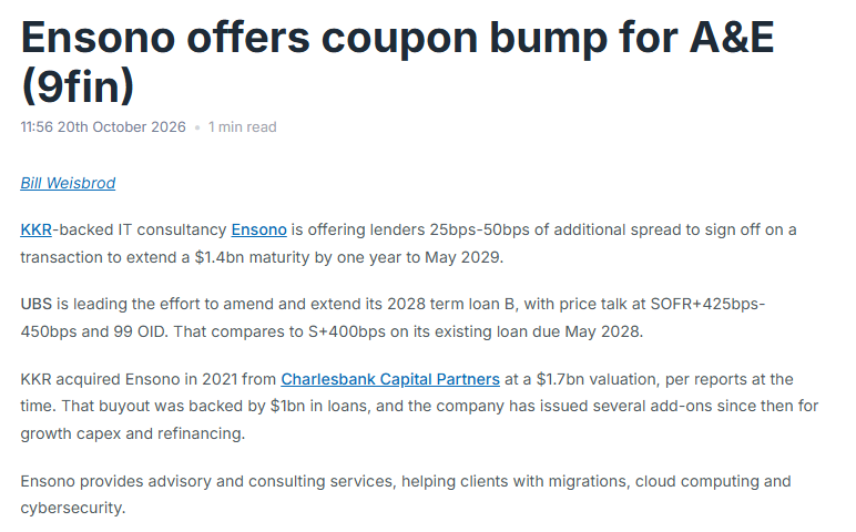 Restructuring__'s tweet photo. Yet another software refi to test the market

TLs trading at 99

Let's see if KKR needs to give up docs

See below our coverage of other software stressed A&amp;Es https://t.co/xVdNcRFsID