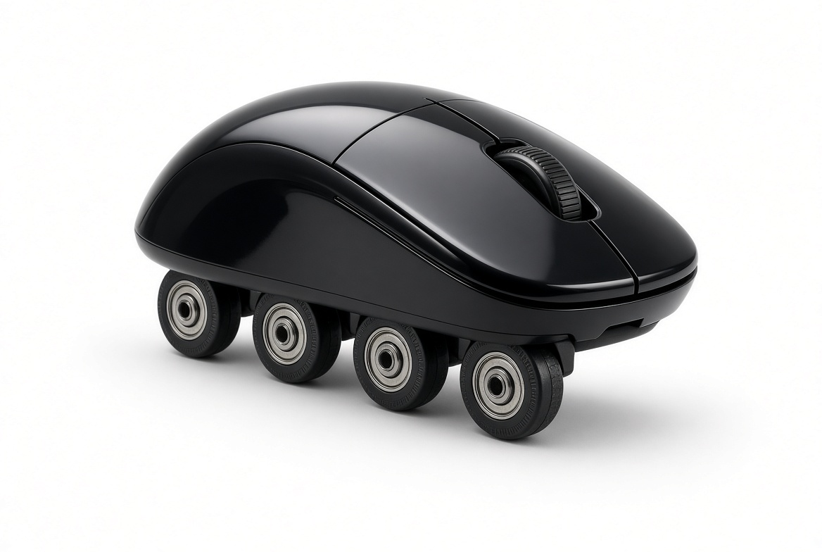LF0tech's tweet photo. @AzzyDesignWorks Custom designed mouse skates https://t.co/d5g9mB5pug