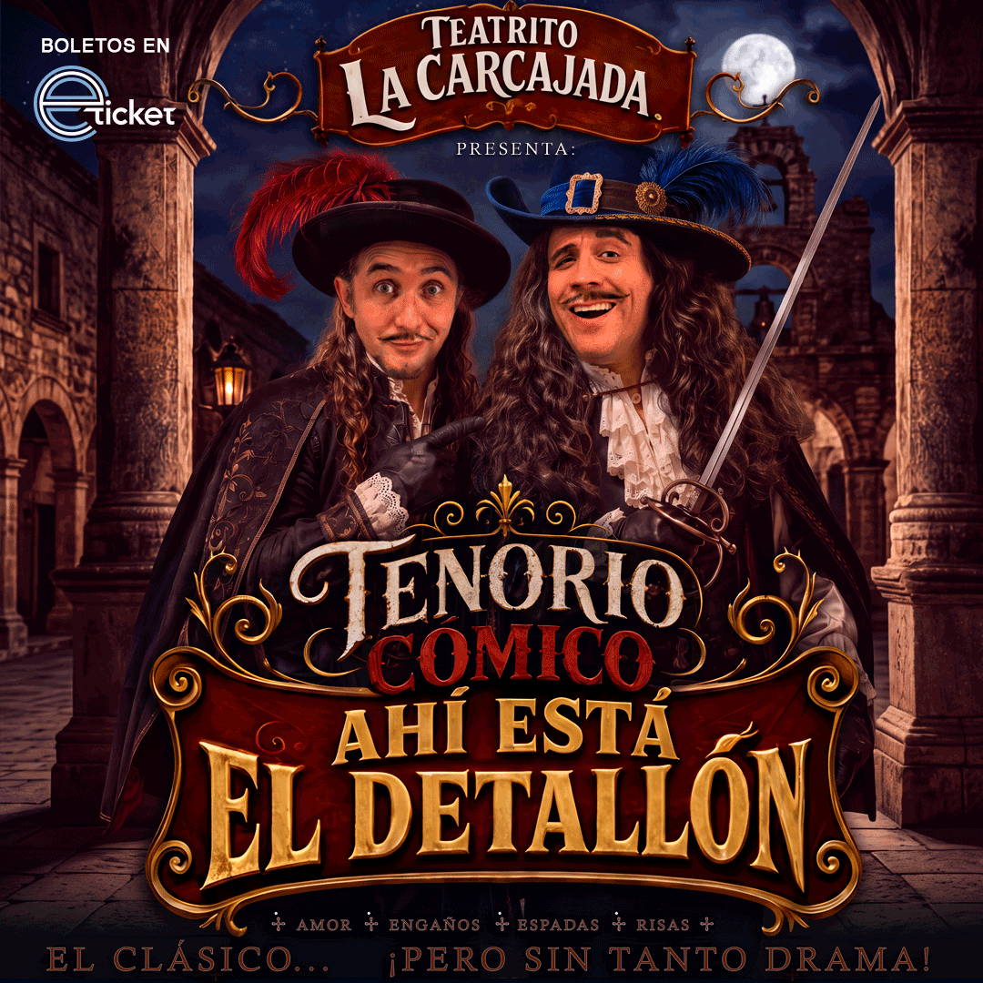 eticket's tweet photo. Don Juan ya conquistó corazones, rompió promesas y protagonizó más enredos que un grupo de WhatsApp familiar… pero todavía tiene una misión pendiente: ¡conquistarte a carcajadas! 😂❤️‍🔥

¿Te vas a hacer del rogar?

📍 Querétaro

🎟️ Compra tus boletos en https://t.co/TBqNjGyTyi https://t.co/ZoflxxpmYr