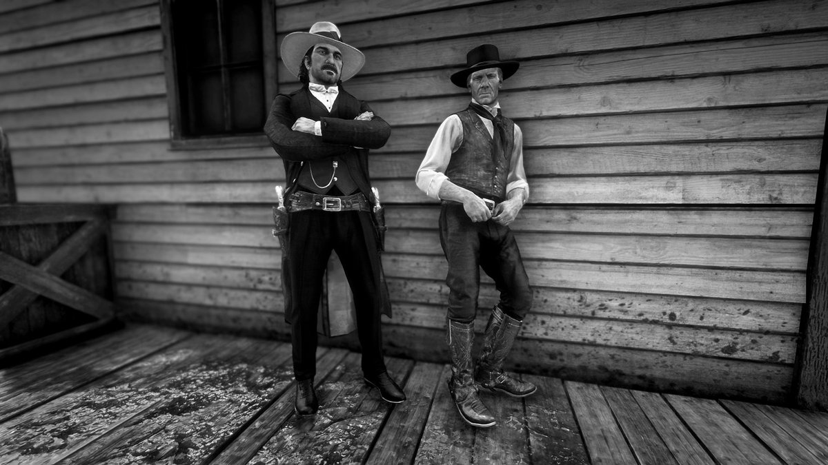 TigressRoaming's tweet photo. Two tough characters, circa 1898 

#VandermatthewsWednesday  #rdrtwt #rdr2twt #RedDeadRedemption2 #RDR2 #RockstarGames #videogames #virtualphotography #VPWorld #VPRT https://t.co/H2GnLkUQ5j
