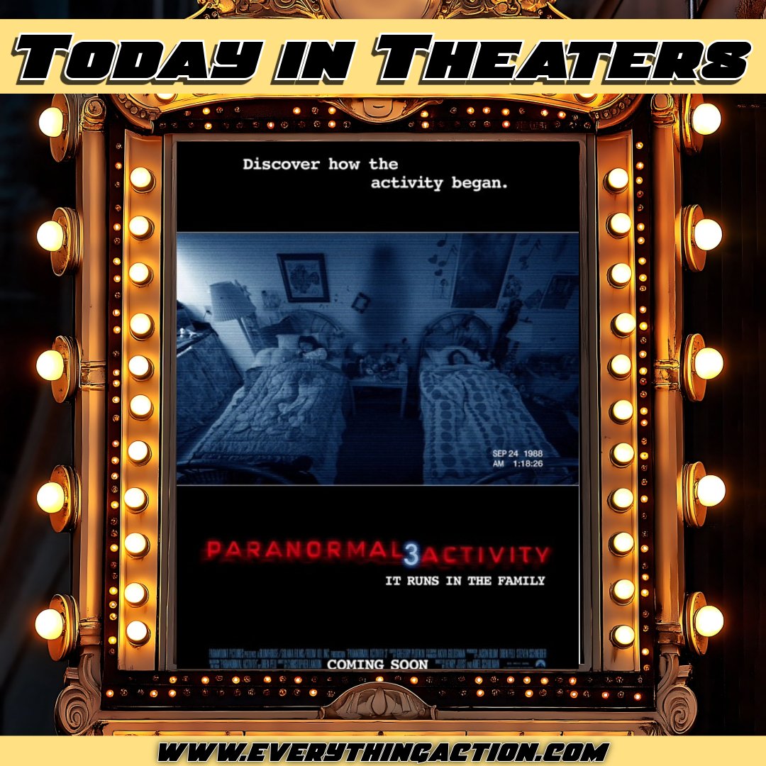 evaction's tweet photo. #ParanormalActivity went back to the 80s 15 years ago when the third film opened on October 21st, 2011 #LaurenBittner #ChristopherNicholasSmith #ChloeCsengery #JessicaTylerBrown #KatieFeatherston #HenryJoost #ArielSchulman #HorrorMovies #FoundFootage https://t.co/H3HtEWnksC