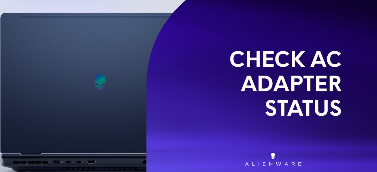 AlienwareTech's tweet photo. #Battery not charging ❌
Laptop won't run on adapter only ❌
Adapter LED light not on ❌
👇 Find out how to check your AC Adapter's status.
Need more help? Start here:
👉 https://t.co/LXLRLGgpNH 👈
#AlienwareTips #TechTips https://t.co/WKYgwaZHVK
