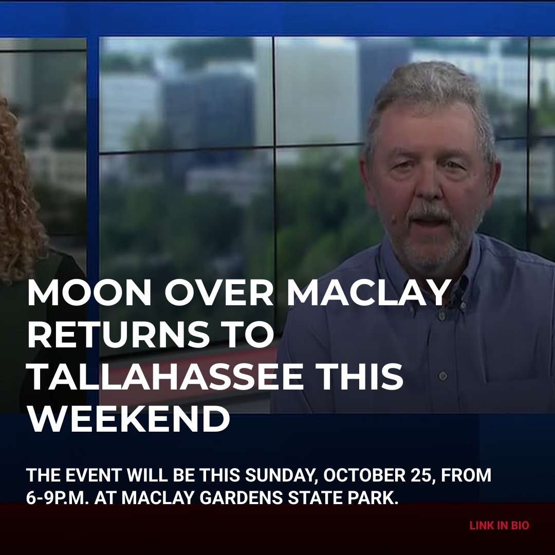 WCTV's tweet photo. The event will be this Sunday, October 25, from 6-9p.m. at Maclay Gardens State Park. https://t.co/JHrwfi9rUa