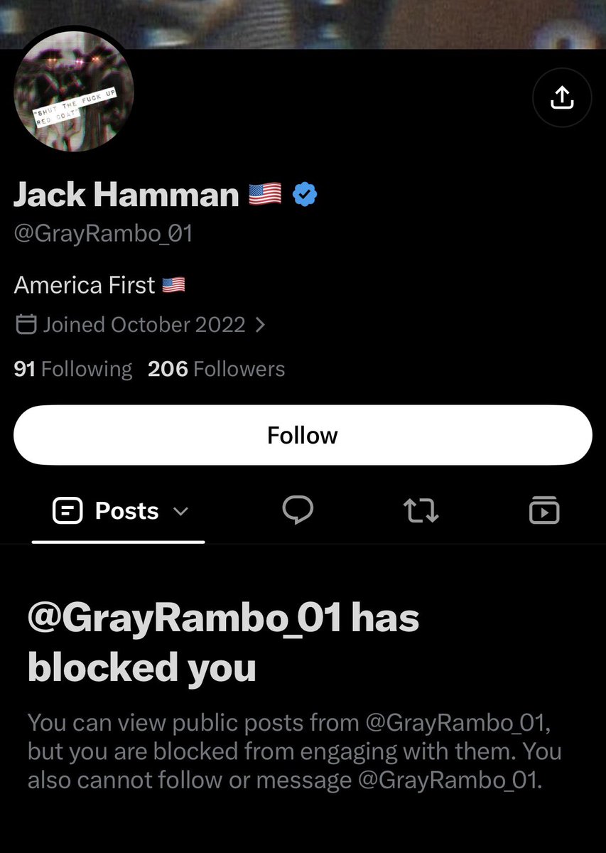 REALBIGHUTCH's tweet photo. @GrayRambo_01 @GarbageHuman24 L + I OWN YOU FAGGOT 🤡 https://t.co/QT3Kbqx4qA