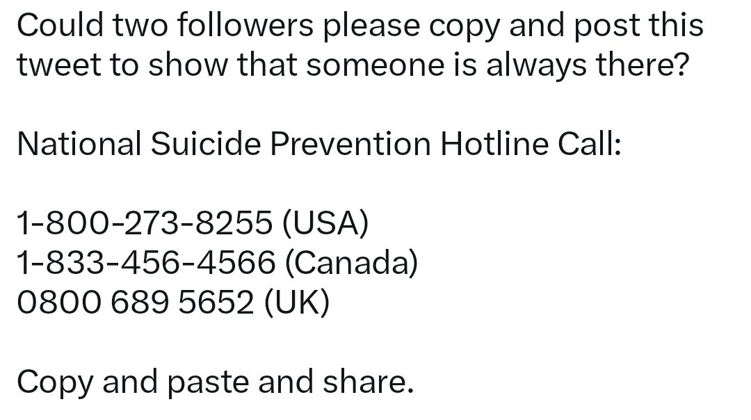 OnlyOneRomey's tweet photo. I don't know why a person I follow posted this. But I'm absolutely here for it. Find a friend, family member, pastor, therapist, teacher, anyone... If you can't find someone, message me here. NEVER believe you're alone. https://t.co/kfJK7yGPHF