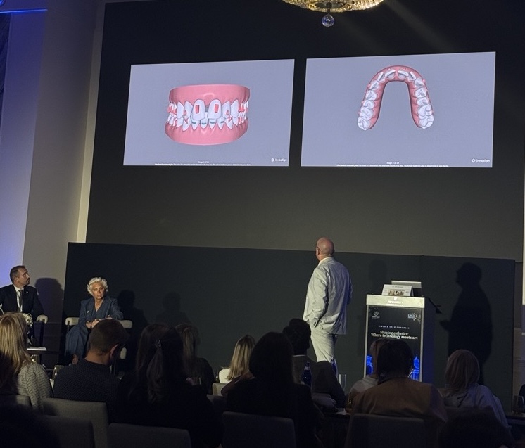 AlignTechInc's tweet photo. At the 23rd Annual European Society for Cosmetic Dentistry Meeting in Bucharest, Romania, we connected with dental professionals from across Europe, exchanged perspectives on aesthetic &amp; digital dentistry, and explored how interdisciplinary collaboration can improve patient care. https://t.co/WXv0uhVLJ5