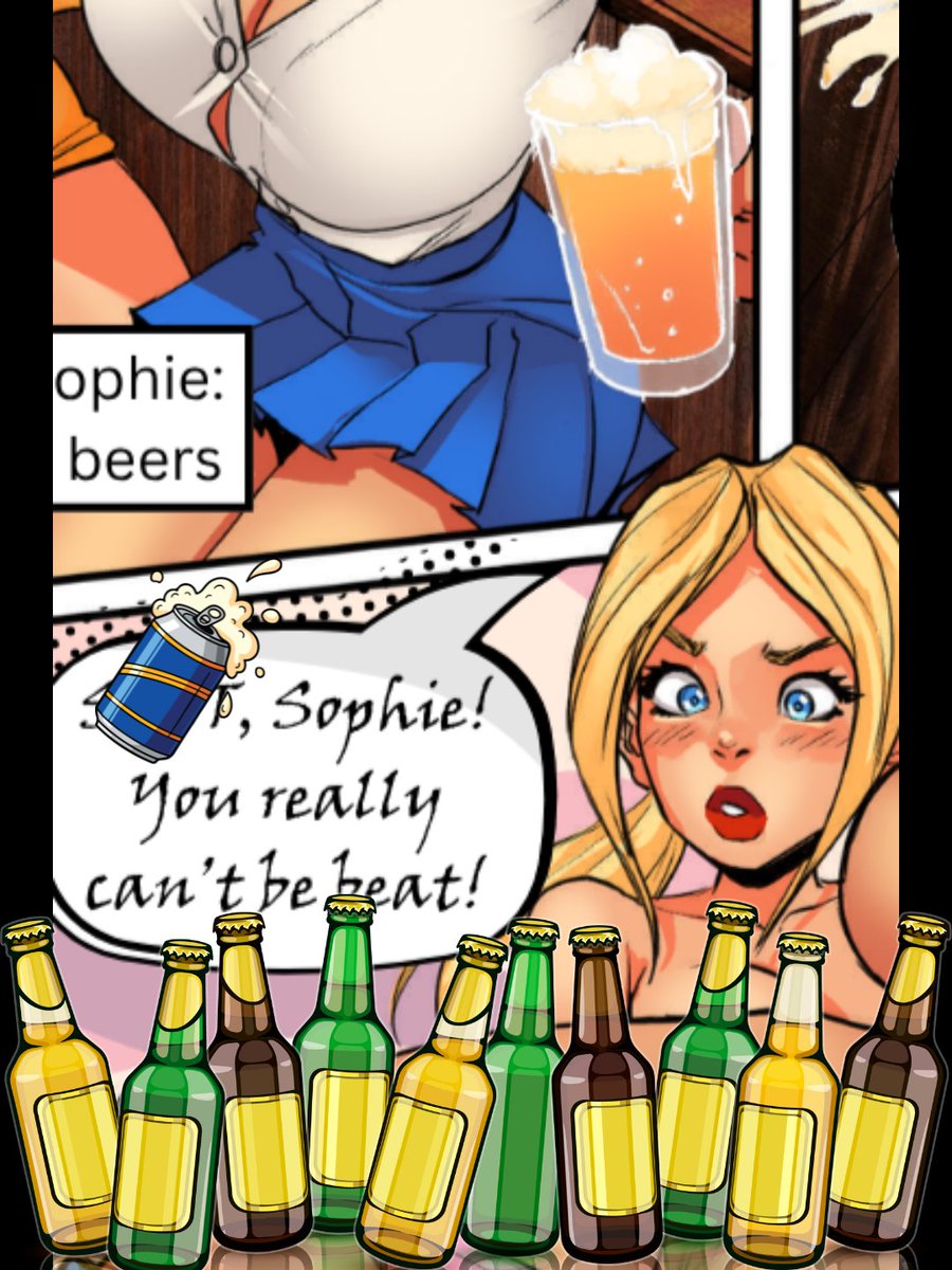 relicgameprojec's tweet photo. X followers get a little extra content for this preview of Sophie and Python's latest verses: Drinking contest. Yeah, clothes are on the line, but there's a surprise at Sophie's stakes! Check it out on Patreon!
#SophieAndPython #BarNightComic #LibrarianLoosensUp #IndieAnthology https://t.co/dMELJKF3Jb