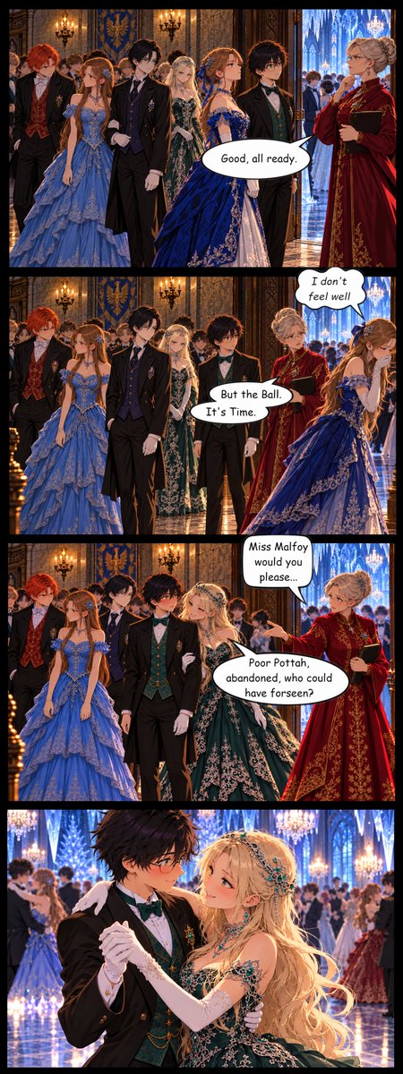 Greasy__Bear's tweet photo. Yule ball part 4
#malfoid #comic https://t.co/AkQUXWfEER