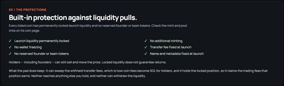 ClashPadFun's tweet photo. No liquidity pulls on ClashPad 🔒

✅ Launch liquidity permanently locked
✅ No founder or team tokens
✅ No extra minting
✅ No wallet freezing
✅ Fee, name and metadata fixed at launch

Check the mint and pool on any coin page 🔍
https://t.co/Ix6bTfHXl7 https://t.co/6CYETfDXTc