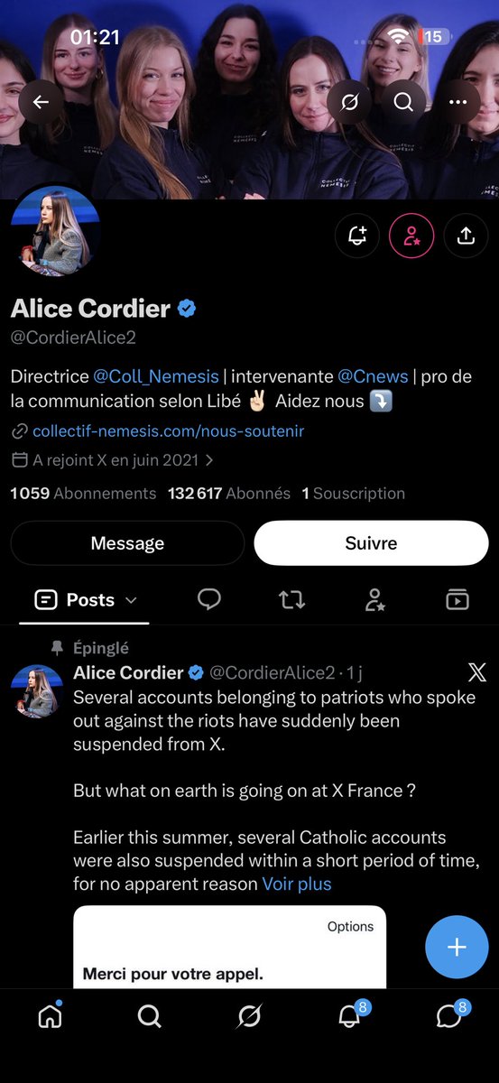Khaady5's tweet photo. Je pensais avoir des mutus de confiance jusqu’à ce que j’aille sur la page de Zemmour 😔 #decu #ByeCelia #ReveilleToi https://t.co/wA6QufIenk