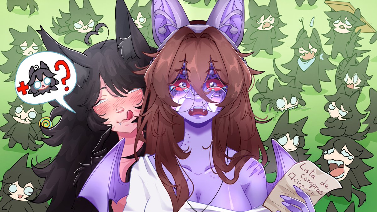 Angi_nho's tweet photo. Commissions de thumbnail que fiz pro DanteWill 🐺 https://t.co/YIyGUuvYXR
