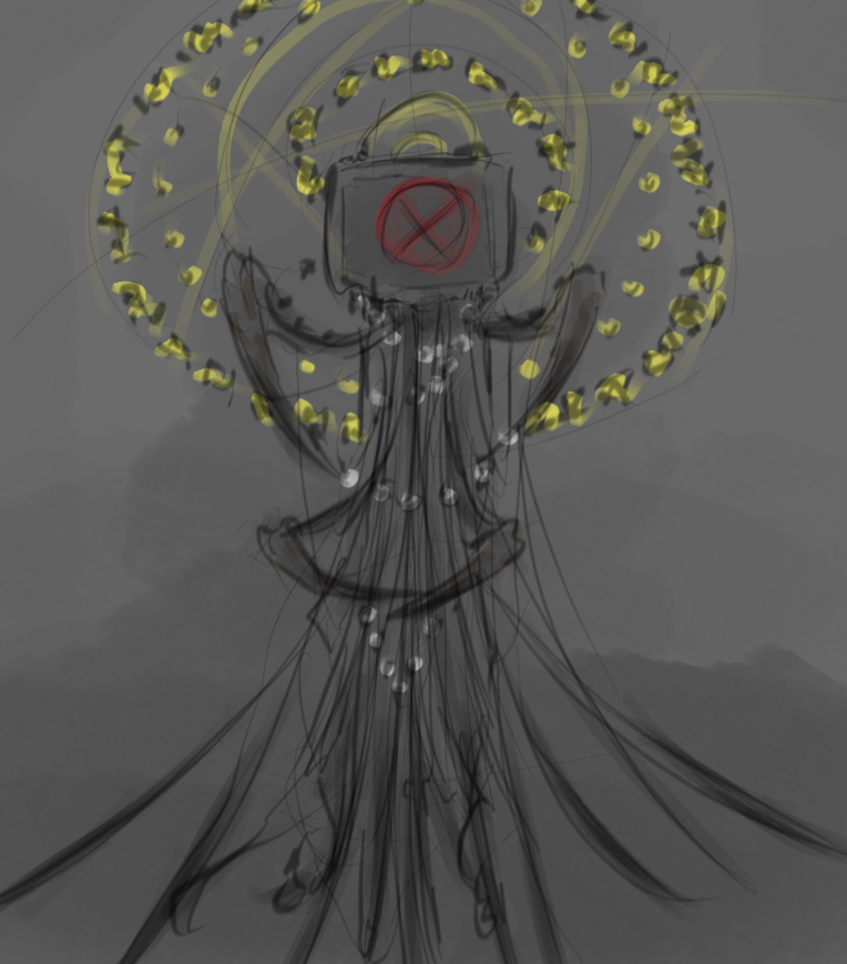 AlexLeviafan's tweet photo. Quick sketch of how I remember the Guardians cause I can't draw for hell's sake
#Rainworld https://t.co/61wPlgftl3