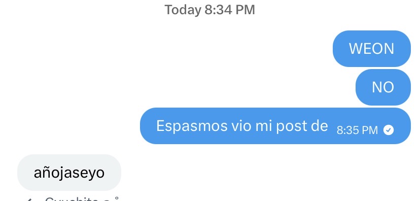 gyucitoconpapas's tweet photo. ESTO ES SERIO NADA D AÑOGASEYO https://t.co/OXqlvvoMay