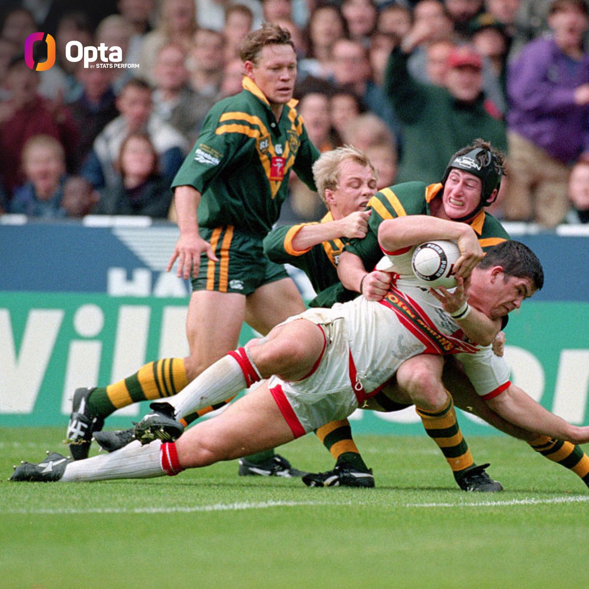 OptaJason's tweet photo. 4 - Only 4 players in Australia's squad for the men's #RLWC26 were born the last time the @Kangaroos lost a group stage match at the tournament (October 7, 1995).

👶 James Tedesco (2yo)
👶 Cameron Munster (1yo)
👶 Mitchell Moses (1yo)
👶 Isaah Yeo (0yo)

Generation. https://t.co/RRYocnwVDz