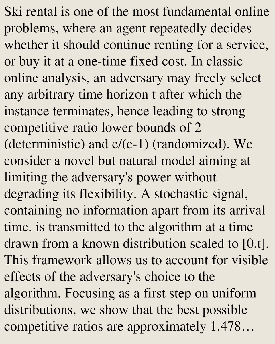 AlgorithmPapers's tweet photo. Ski Rental with Uniform Stochastic Signals

Tudor Cardas, Lucas Perotin, Bertrand Simon
https://t.co/hwWImMhgXx [𝚌𝚜.𝙳𝚂] https://t.co/Tmdy1ktzNr