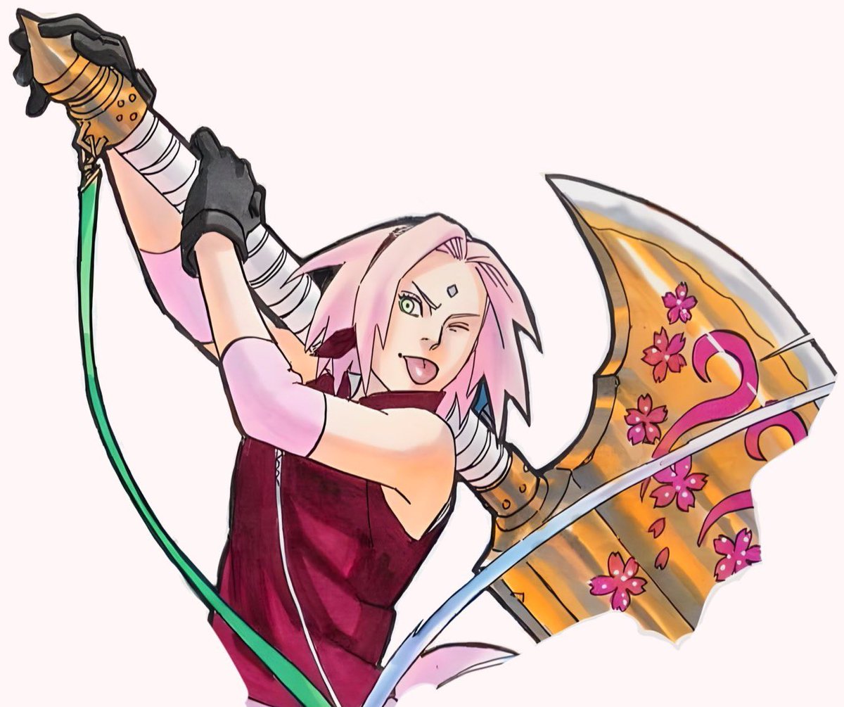 yurisasusaku's tweet photo. I still can’t believe they never let Sakura use her axes https://t.co/7ZkmLvRBuS