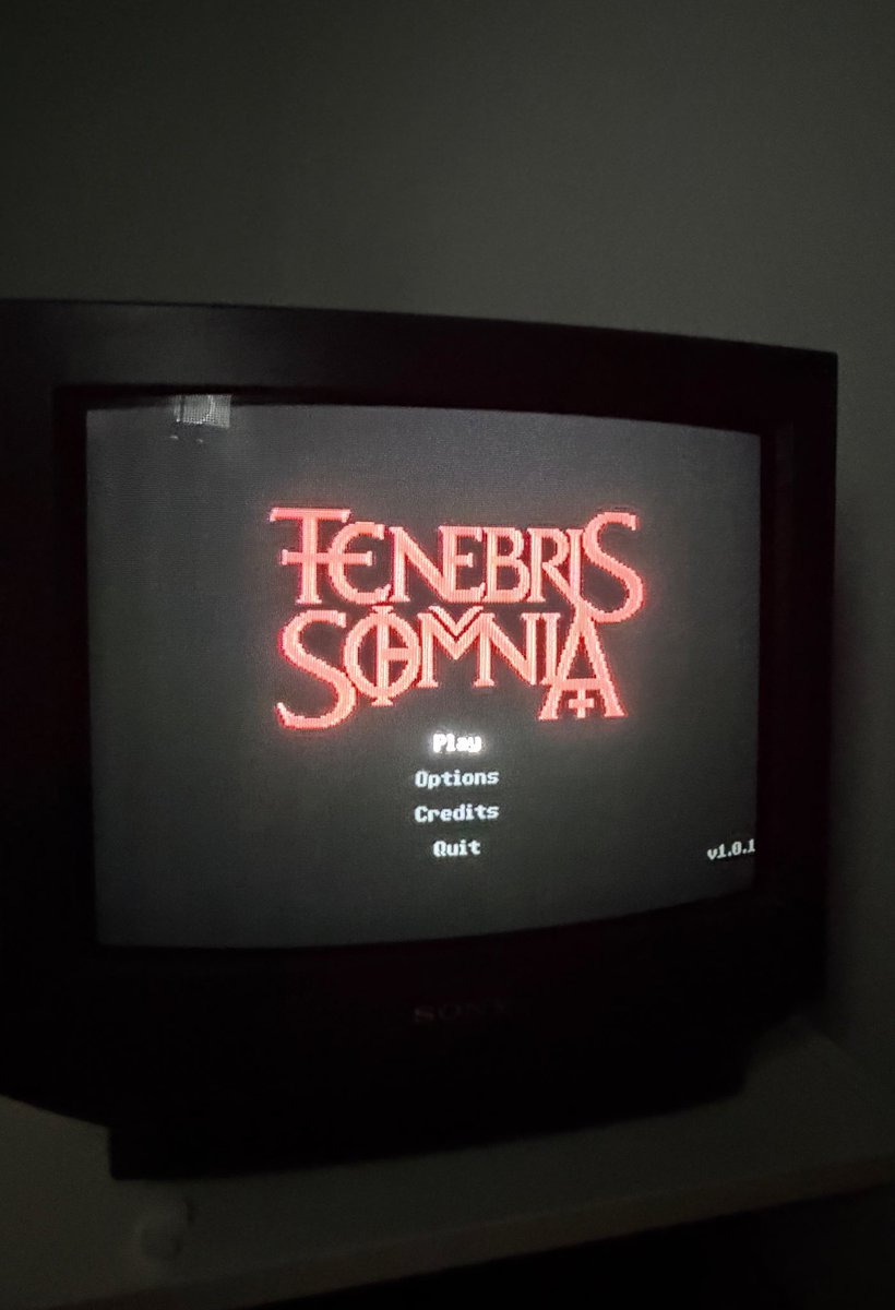 horrorvisuals's tweet photo. Tenebris Somnia on a CRT TV https://t.co/Ccrcv8auTa