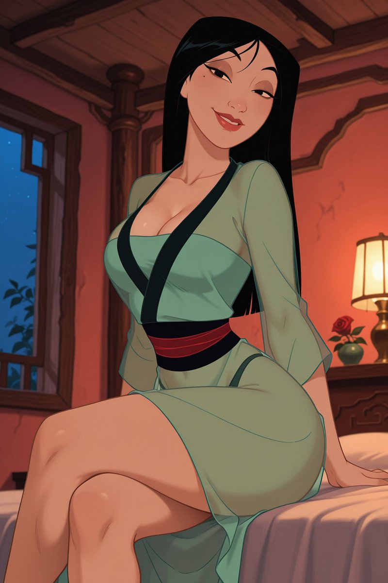 Alice_animate's tweet photo. Mulan Wildest night ❤️‍🔥

#AIart #AIイラスト https://t.co/yUvmT3xSXo