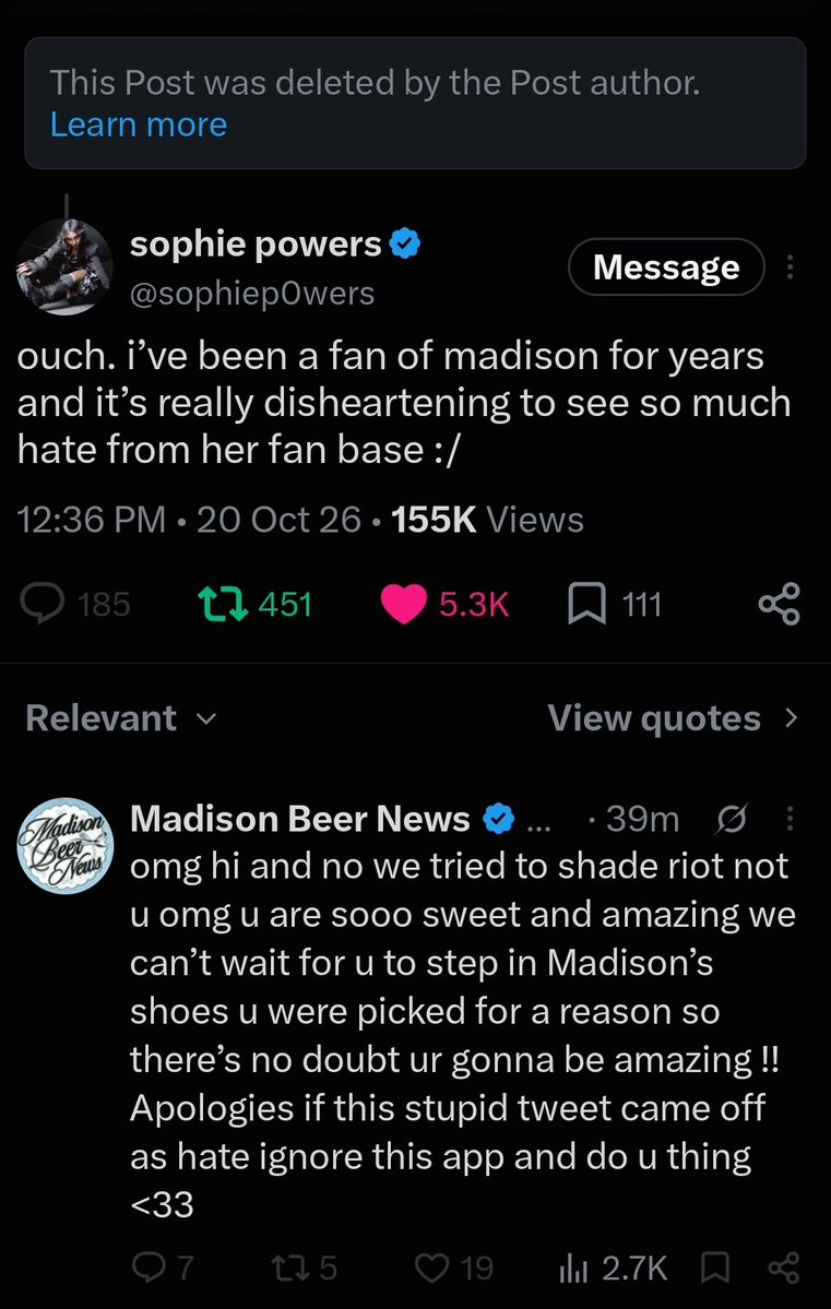 Jordanspinnin's tweet photo. this shitty ass reply... deleting the post is not gonna do anything what was said to poor Sophie is already said and is disappointing. Sophie seems like such a sweet girl all of you are some disgusting fuck https://t.co/JDgrd6Ojo7