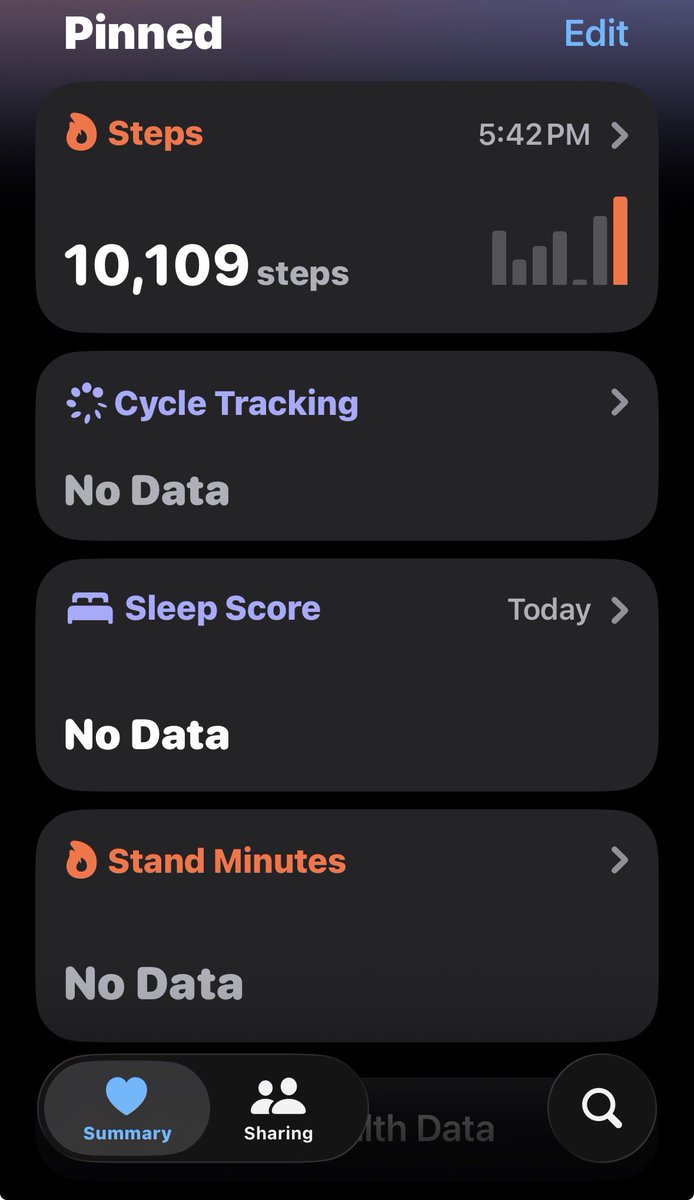 winrianaa's tweet photo. maybe the fitness apple app combines my watch + just phone steps ? and this 10k is more accurate ? https://t.co/EWKXLasQ2X