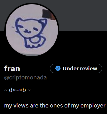criptomonada's tweet photo. me dieron unos codigos hace un mes para probar cursor y ahora que han hecho el merge con el mechahitler grok aparentemente tengo el check azul vale tio https://t.co/9maAQOrMNK