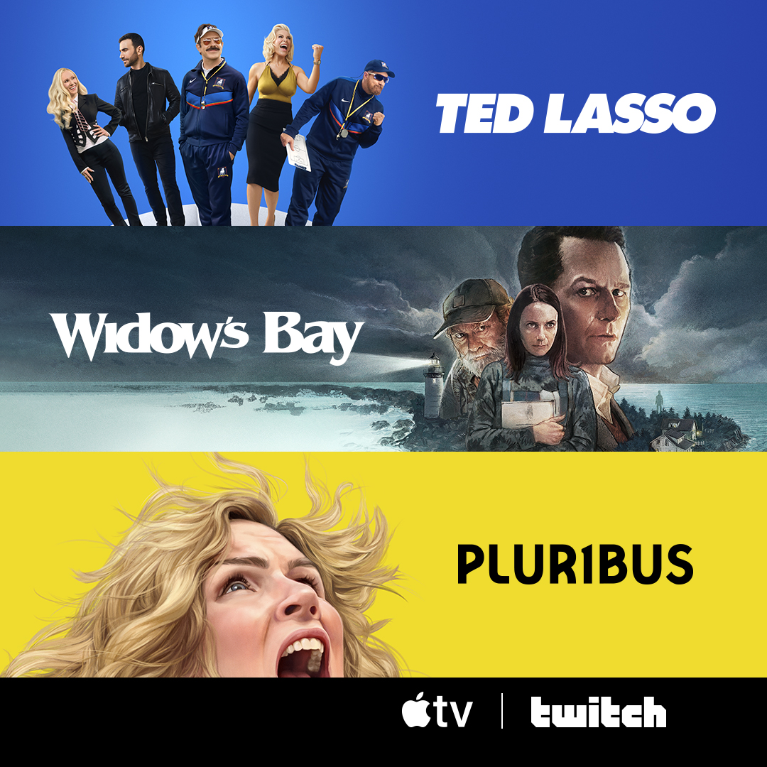 Twitch's tweet photo. Huddle up, Diamond Dogs! From October 20-November 3, sub to a streamer and get 1 month of FREE Apple TV and two exclusive Ted Lasso Chat Badges. Terms Apply.

More Info: https://t.co/uZHW9CVUPS https://t.co/39weUofQFH