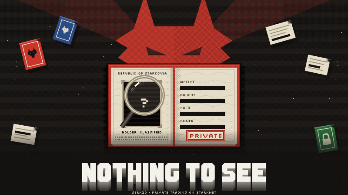 starkoviafun's tweet photo. "Every app should have a private mode."

The Ministry agrees. Starkovia is now live with Shadow Accounts on @Starknet: pay from your STRK20 private balance, trade from an account no one can trace to your wallet.

Think of Starkovia like a private Pumpfun ↓ https://t.co/kp6y8NiyiV