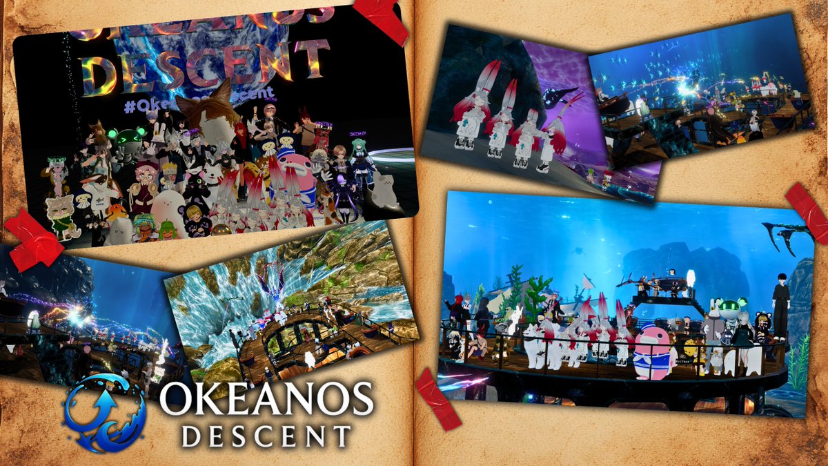 descent14071's tweet photo. 🟦『OKEANOS DESCENT』🟦

皆様、おはようございます！

昨晩の航海も無事に終了いたしました⚓
ご乗船いただいた記録者の皆様、ありがとうございました！
皆様の心に残る景色や思い出がありましたら、ぜひ #okeanosdescent をつけて投稿してください📸

また次の航海でお会いしましょう！

#vrchat https://t.co/AXTITGIX3H