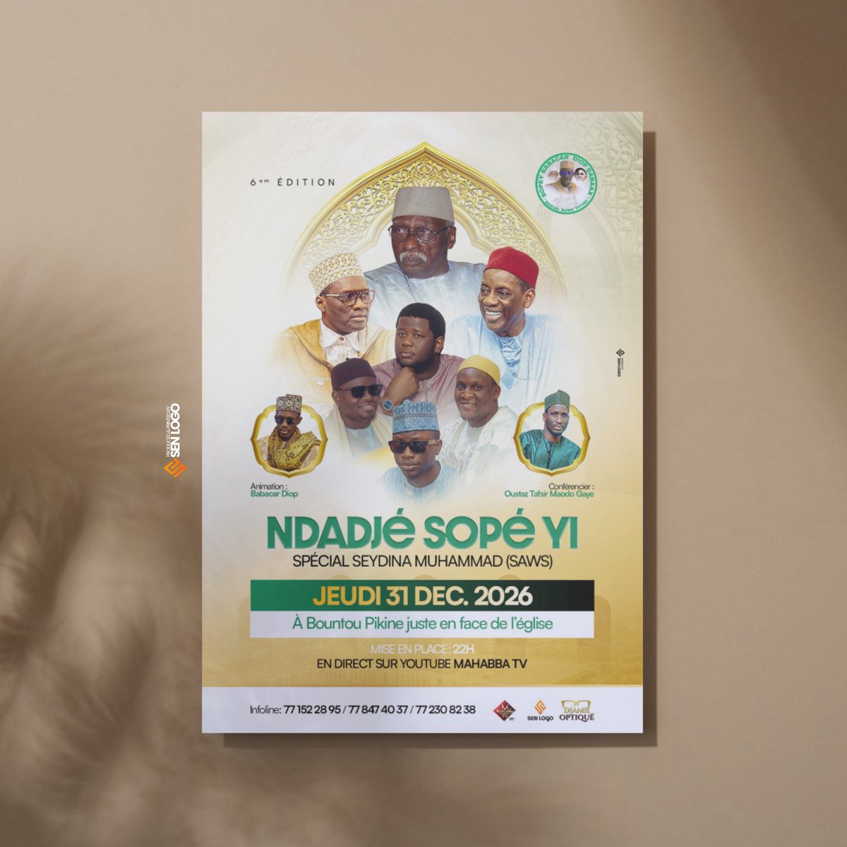 SenLogo's tweet photo. Conception Visuel ©️ by @SenLogo
Babacar Diop Sope Dabakh
Contact: 77 193 42 15
Email: senlogo4231@gmail.com
https://t.co/7KdiUXHc2L…
Chacune de nos réalisations est l’expression de la considération que nous vous portons.
#graphist #logodesigners #visuel #flyer #viral https://t.co/hmVifFT7FX