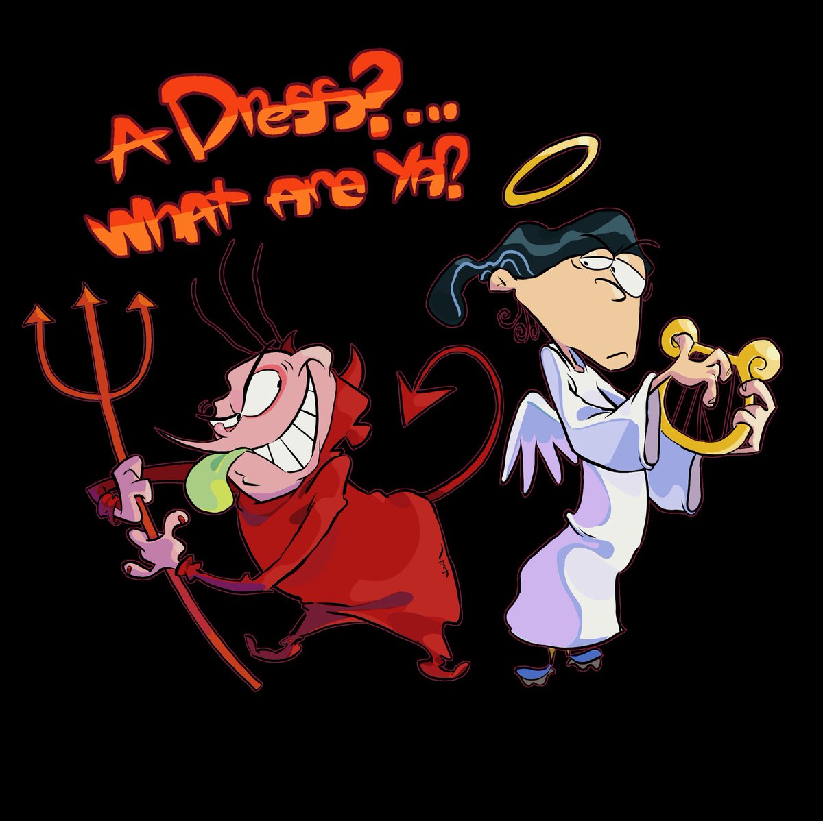 RepugnantBeasts's tweet photo. Halloween themed Edd and Eddy https://t.co/f00NoInb57