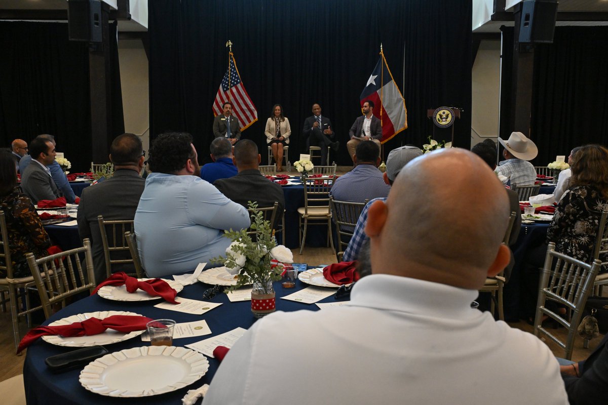 HUDgov's tweet photo. 📍 McAllen, Texas

@SecretaryTurner sat down with @RepMonicaDLC and the Rio Grande Valley Builders Association for a fireside chat focused on housing affordability in South Texas and preventing veteran homelessness. https://t.co/coP7BRfRgI