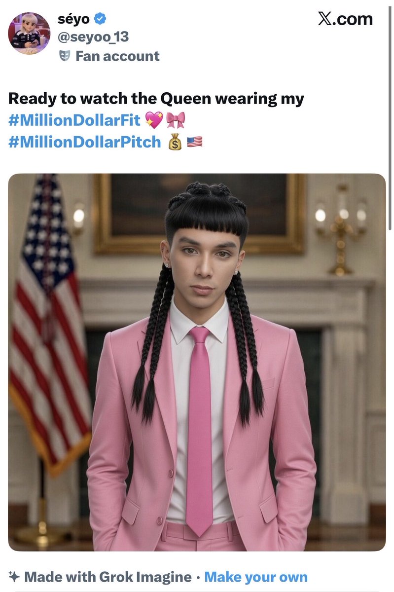 NICKIMINAJ's tweet photo. In our PRETTY IN PANTS category we have the next 4 contestants. 
I’ll post the poll below this. Let’s go. #MillionDollarPitch #MillionDollarFIT https://t.co/jZpJwvCMgP