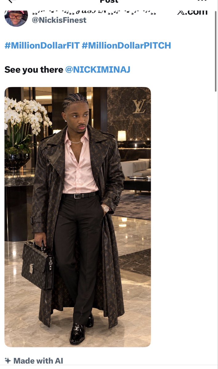 NICKIMINAJ's tweet photo. In our PRETTY IN PANTS category we have the next 4 contestants. 
I’ll post the poll below this. Let’s go. #MillionDollarPitch #MillionDollarFIT https://t.co/jZpJwvCMgP