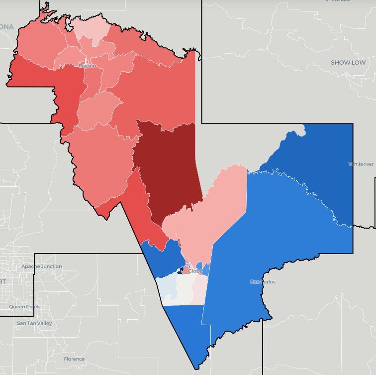 mcmartinezaz's tweet photo. GILA COUNTY, AZ DROP: OCT 20, 2026, 5:12 pm

🔴 REP: 54.4%
🔵 DEM: 26.5%
🟡 OTHER: 19.0%  Total ballots in this drop: 1,565

🔴R+27.9 https://t.co/EcAnPeitat